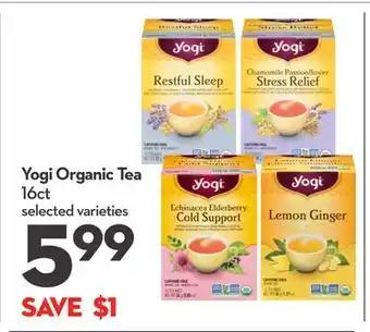 Longo's Yogi Organic Tea offer