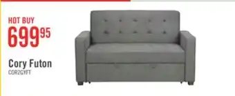The Brick Corey Velvet Futon - Grey offer
