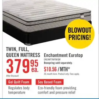 The Brick Springwall Enchantment Eurotop Twin Mattress offer