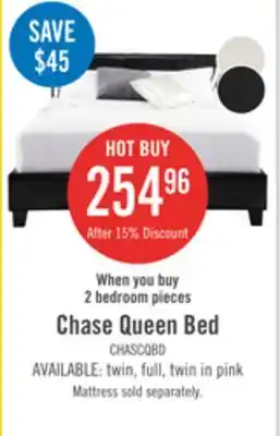 The Brick Chase Queen Bed - Brown offer