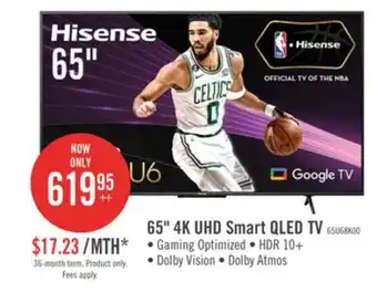 The Brick Hisense 65 4K ULED Quantum Dot Google TV offer