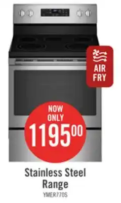 The Brick Maytag 5.3 Cu. Ft. Electric Range with Air Fry - YMER7700LZ offer