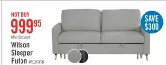 The Brick Wilson Linen-Look Fabric Sleeper Sofa - Solis Grey offer