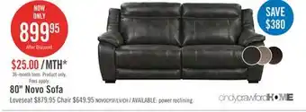 The Brick Novo Leather-Look Fabric Sofa - Grey offer