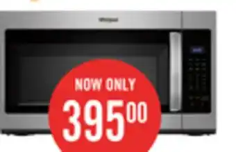 The Brick Whirlpool 1.7 Cu. Ft. Microwave Hood Combination with Electronic Touch Controls YWMH31017HZ offer
