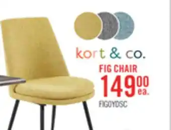 The Brick Fig Dining Chair - Yellow offer