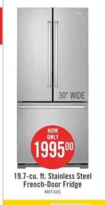 The Brick KitchenAid 19.7 Cu. Ft. French-Door Refrigerator with Interior Water Dispenser - Stainless Steel offer