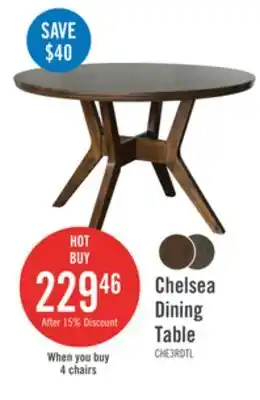 The Brick Chelsea Round Dining Table - Walnut offer