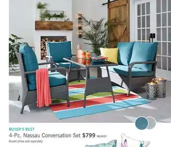 The Brick Nassau 4-Piece Conversation Set - Blue offer