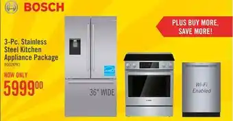 The Brick Bosch 3-Piece Kitchen Appliance Package offer