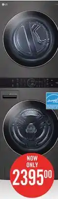 The Brick LG WashTower with 5.2 Cu. Ft. Washer and 7.4 Cu. Ft. Dryer - WKEX200HBA offer