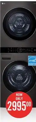 The Brick LG WashTower with 5 Cu. Ft. Washer and 7.8 Cu. Ft. Ventless HeatPump Dryer - WKHC252HBA offer