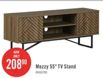 The Brick Mezzy 55 TV Stand - Medium Oak offer