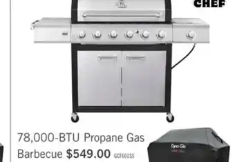 The Brick Grill Chef 78,000 BTU Propane Gas Barbecue - GCF601SSP offer