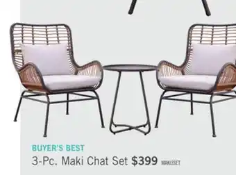 The Brick Maki 3-Piece Patio Dining Set offer