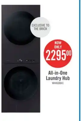 The Brick Samsung Bespoke 100 Series AI Laundry Hub with Washer and Dryer - WH46DBH100EVAC offer