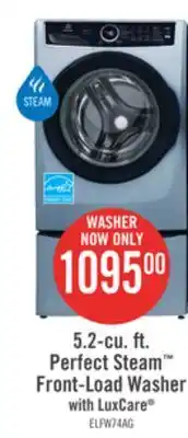 The Brick Electrolux 5.2 Cu. Ft. Front-Load Washer - ELFW7437AG offer