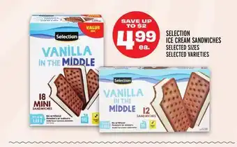 Metro SELECTION ICE CREAM SANDWICHES offer