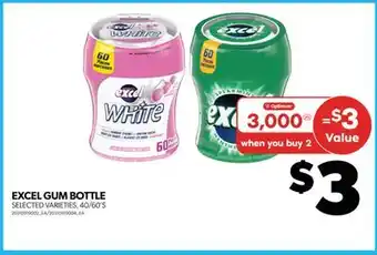 Real Canadian Superstore EXCEL GUM BOTTLE, 40/60'S offer