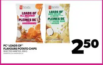Real Canadian Superstore PC LOADS OF FLAVOURS POTATO CHIPS, 200 G offer