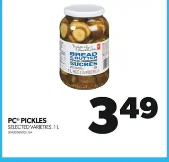 Real Canadian Superstore PC PICKLES, 1 L offer