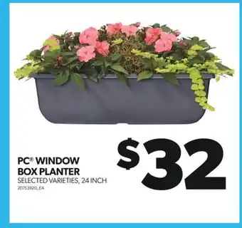 Real Canadian Superstore PC WINDOW BOX PLANTER, 24 INCH offer