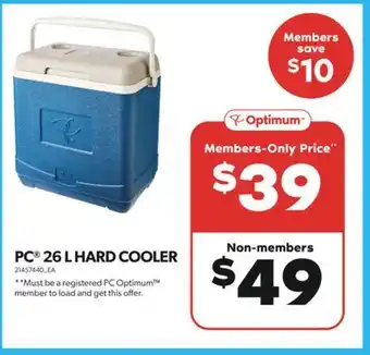 Real Canadian Superstore PC 26 L HARD COOLER offer