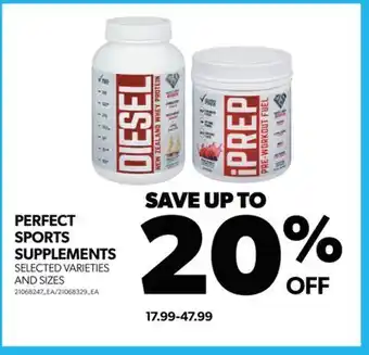 Real Canadian Superstore PERFECT SPORTS SUPPLEMENTS offer