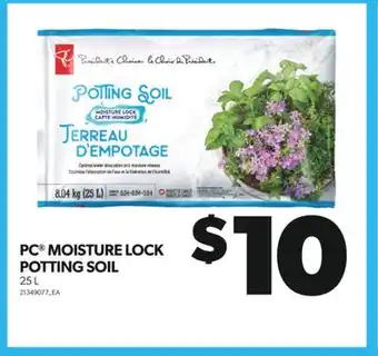 Real Canadian Superstore PC MOISTURE LOCK POTTING SOIL, 25 L offer