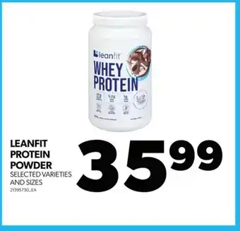 Real Canadian Superstore LEANFIT PROTEIN POWDER offer