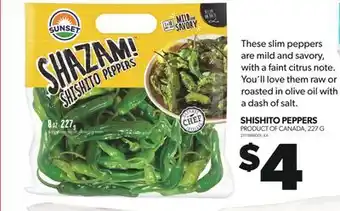 Real Canadian Superstore SHISHITO PEPPERS, 227 G offer