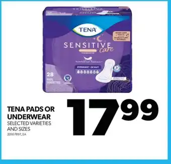 Real Canadian Superstore TENA PADS OR UNDERWEAR offer