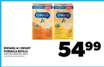 Real Canadian Superstore ENFAMIL A+ INFANT FORMULA REFILLS, 992 G offer