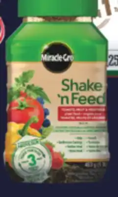 Real Canadian Superstore MIRACLE GRO SHAKE N FEED TOMATO, FRUIT & VEGETABLE PLANT FOOD, 453 G offer