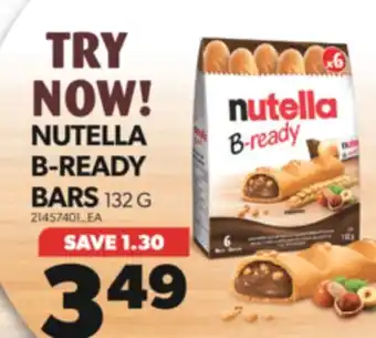 Real Canadian Superstore NUTELLA B-READY BARS, 132 G offer