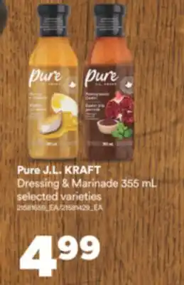 Real Canadian Superstore PURE J.L. KRAFT DRESSING & MARINADE, 355 mL offer