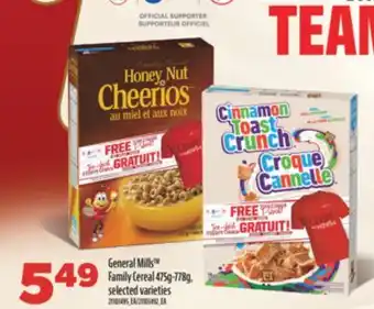 Real Canadian Superstore GENERAL MILLS FAMILY CEREAL, 475G-778G offer