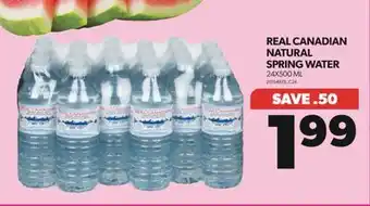 Real Canadian Superstore REAL CANADIAN NATURAL SPRING WATER, 24X500 ML offer
