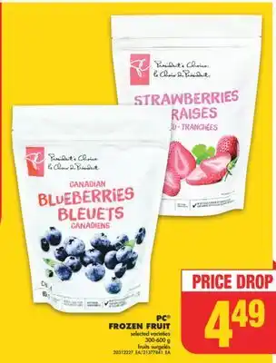 No Frills PC FROZEN FRUIT, 300-600 g offer