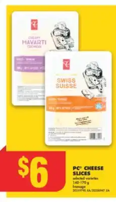 No Frills PC CHEESE SLICES, 140-170 g offer