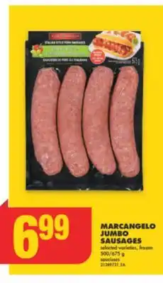 No Frills MARCANGELO JUMBO SAUSAGES, 500/675 g offer