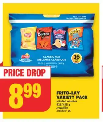 No Frills FRITO-LAY VARIETY PACK, 428/448 g offer