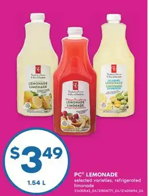 No Frills PC LEMONADE, 1.54 L offer