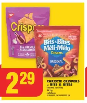 No Frills CHRISTIE CRISPERS or BITS & BITES, 145 g offer