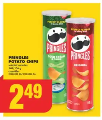 No Frills PRINGLES POTATO CHIPS, 148/156 g offer