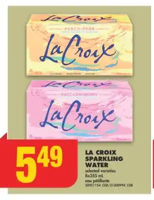 No Frills LA CROIX SPARKLING WATER, 8x355 mL offer
