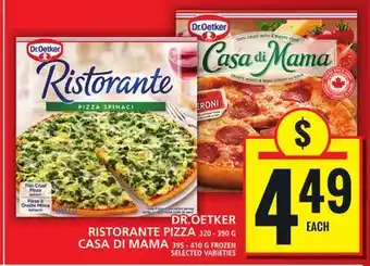 Food Basics DR.OETKER RISTORANTE PIZZA OR CASA DI MAMA offer