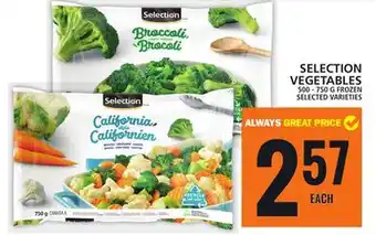 Food Basics SELECTION VEGETABLES offer