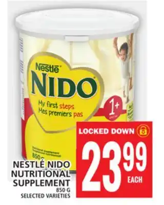 Food Basics NESTLÉ NIDO NUTRITIONAL SUPPLEMENT offer