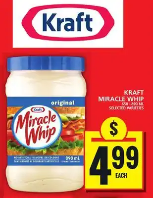 Food Basics KRAFT MIRACLE WHIP offer